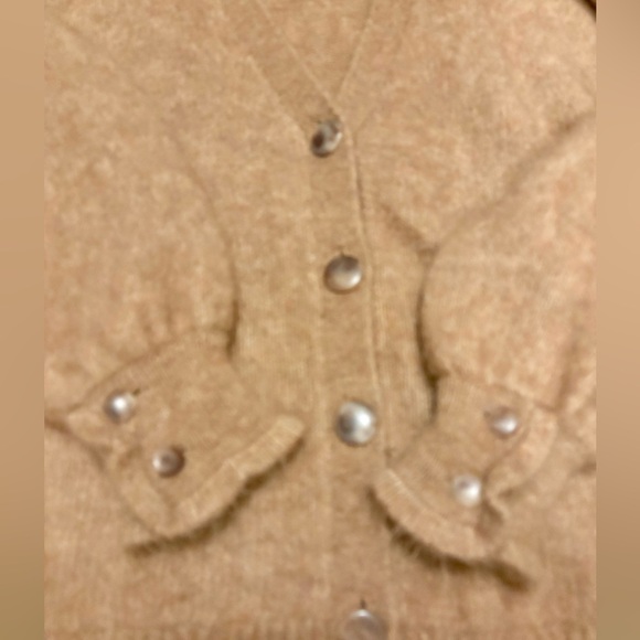 Sezane Mia Cardigan Camel size small - Picture 5 of 6